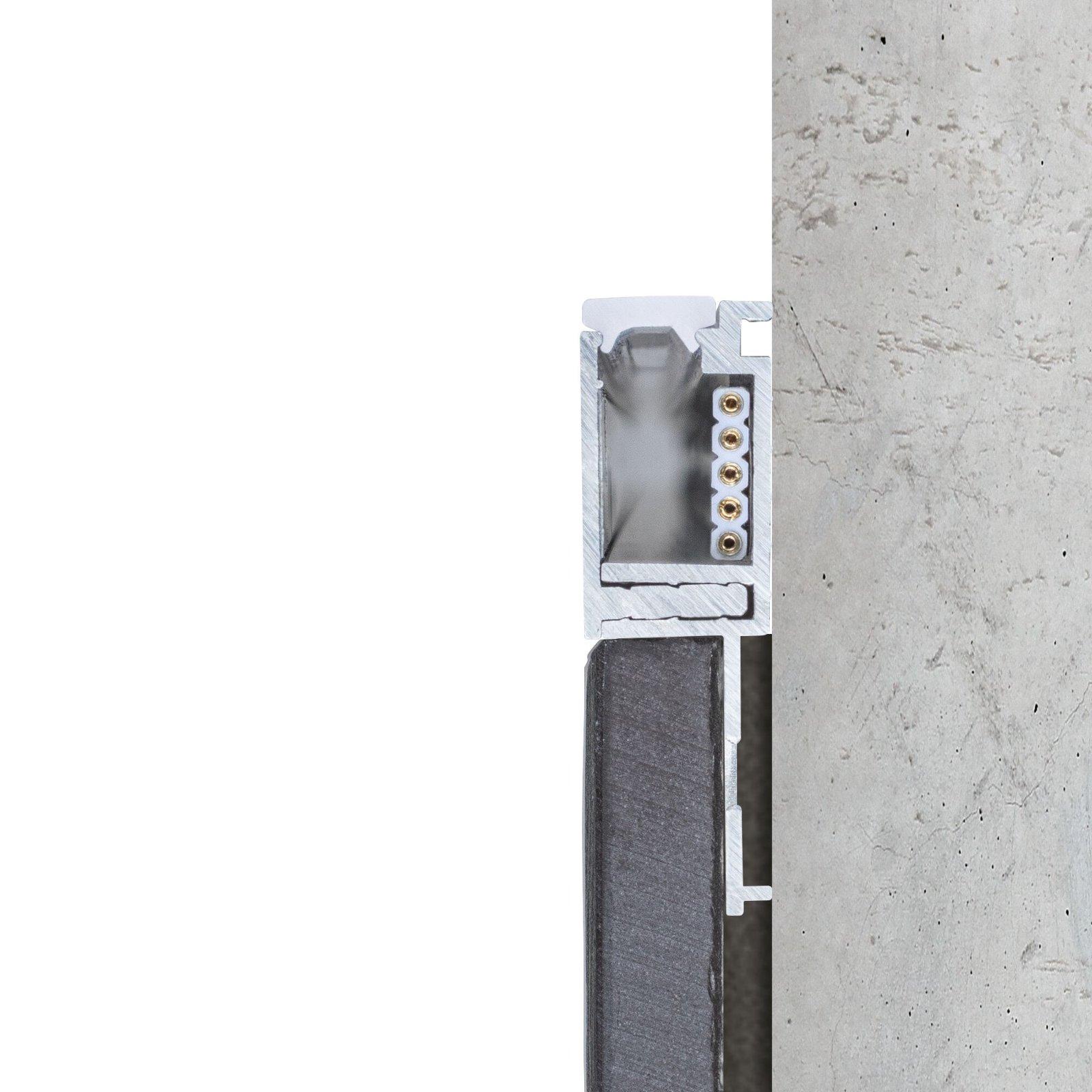 LumiTiles LED Strip vestavný profil Top 2m hliník eloxovaný/satén - PAULMANN