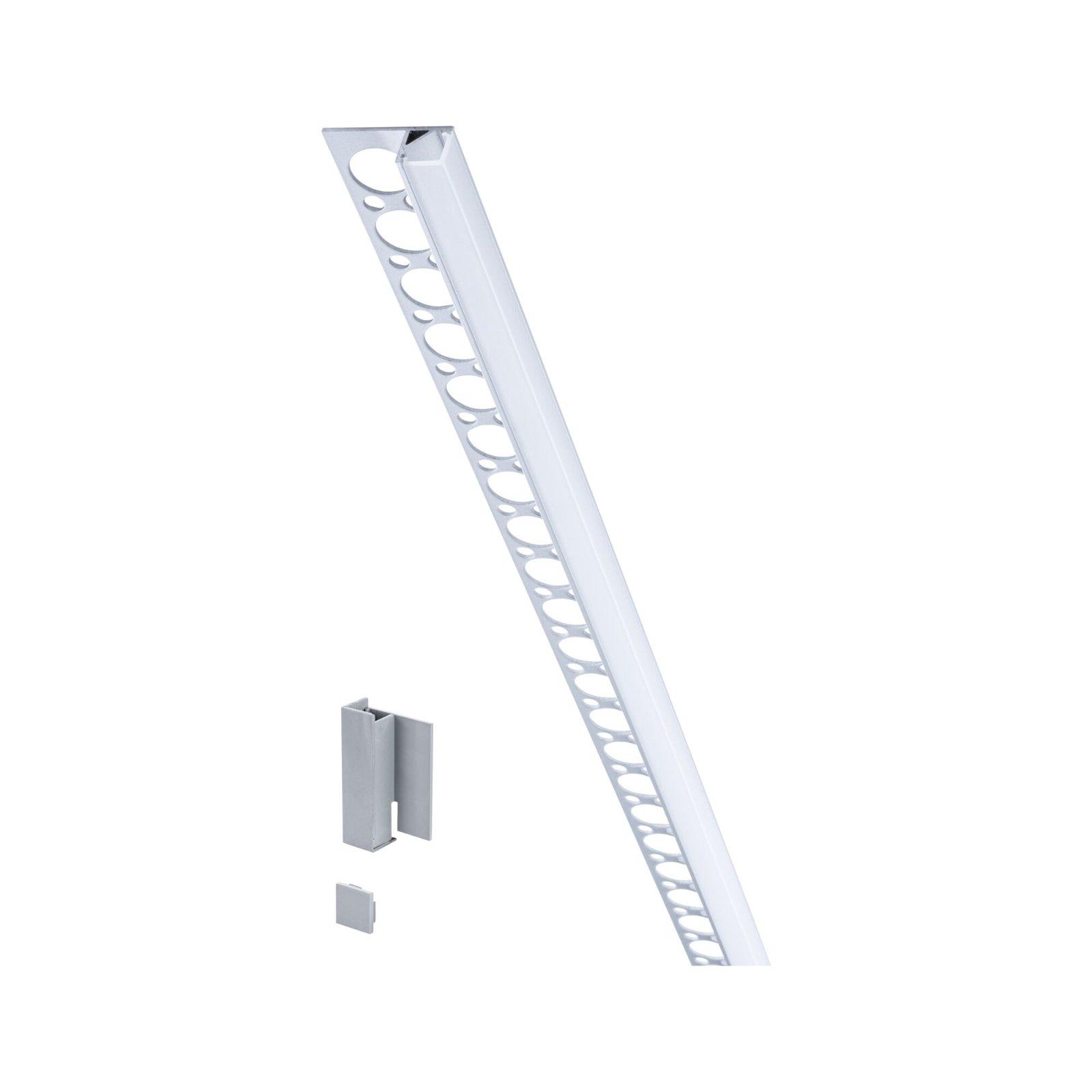 LumiTiles LED Strip Profil Frame 2m hliník eloxovaný/satén - PAULMANN