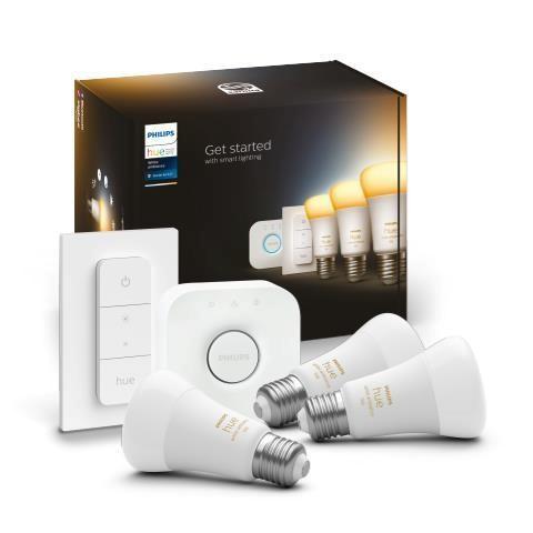 Levně Hue Bluetooth LED White Ambiance set 3ks žárovek Philips + Hue Bridge + Hue Switch 8719514291232 E27 A60 8W 1100lm 2200-6500K stmívatelné - PHILIPS (9
