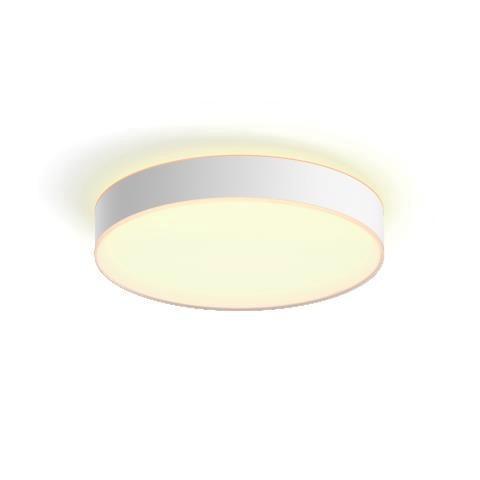 Levně Hue Bluetooth LED White Ambiance Koupelnové stropní svítidlo Devere L 41166/31/P6 33,5W 4300lm 2200-6500K IP44 42,5cm bílé, stmívatelné s dálkovým ovl