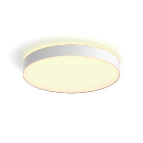 Levně Hue Bluetooth LED White Ambiance Stropní svítidlo Philips Enrave XL 41161/31/P6 48W 6100lm 2200-6500K IP20 55,1cm bílé, stmívatelné s dálkovým ovladač