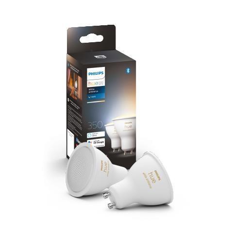 Levně Hue Bluetooth LED White Ambiance set 2ks žárovek Philips 8719514340121 GU10 2x4,3W 2x350lm 2200-6500K bílé stmívatelné - PHILIPS (929001953310)
