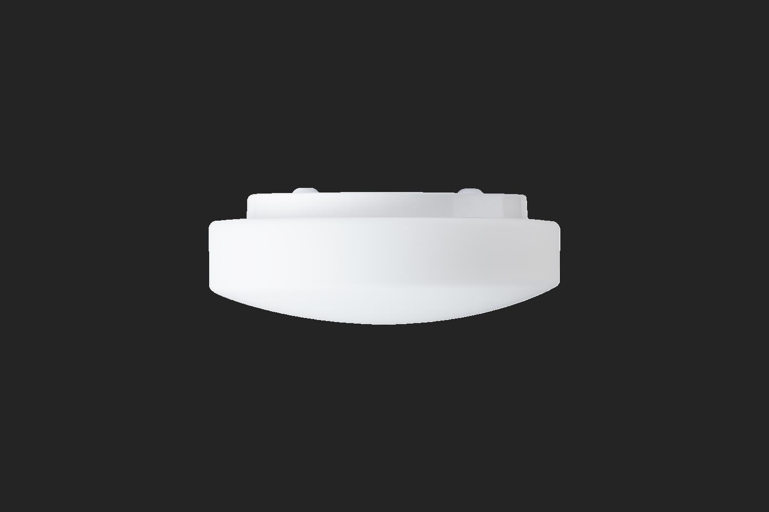 EDNA 2 stropní/nástěnné skleněné svítidlo bílá IP43 100W E27 - OSMONT