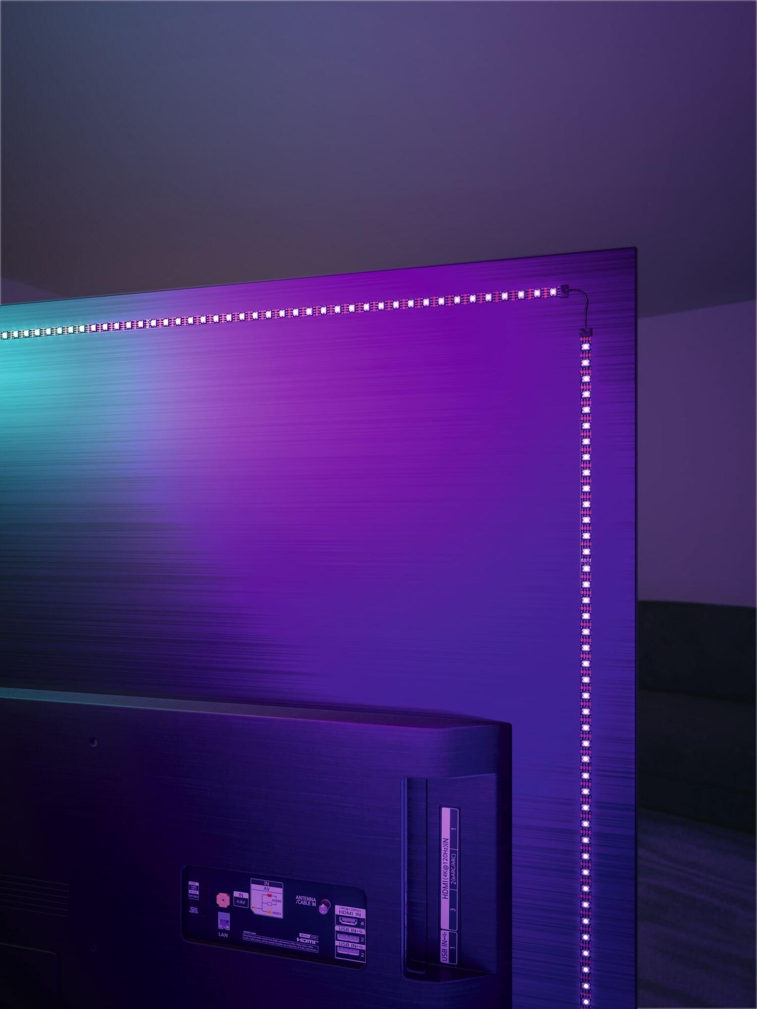 EntertainLED USB LED Strip osvětlení TV 55 Zoll 2m 3,5W 60LEDs/m RGB+ - PAULMANN
