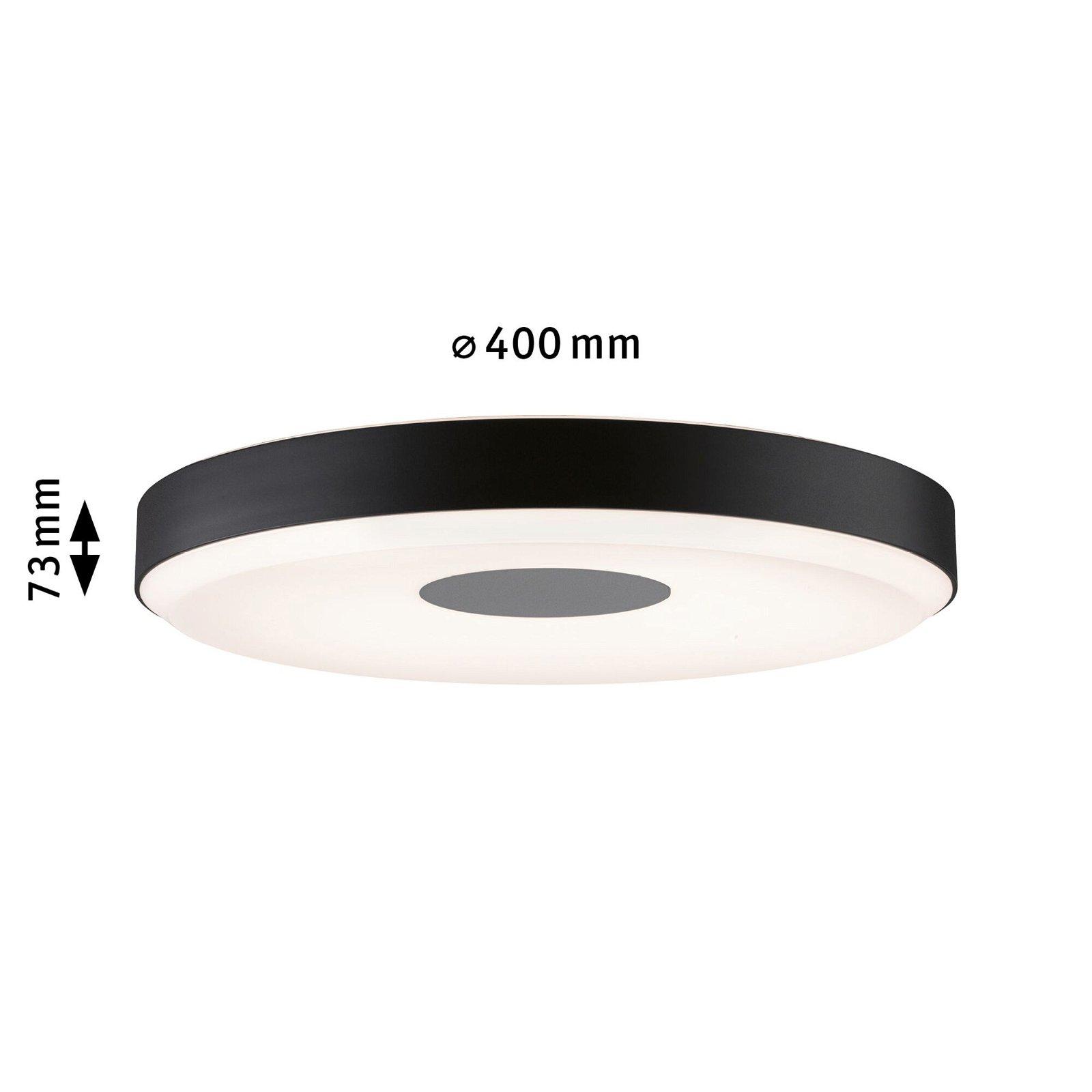 LED stropní svítidlo Smart Home Zigbee Puric Pane Effect 2700K / 230V 16 / 1x1,5W stmívatelné černá/šedá - PAULMANN