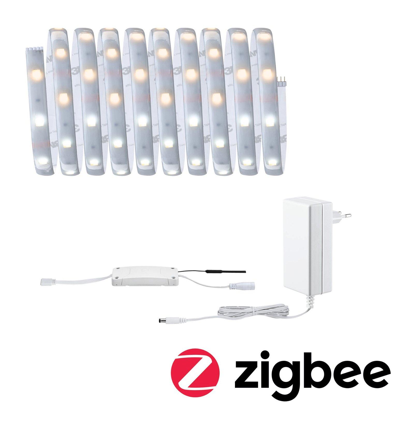 MaxLED 250 LED Strip Smart Home Zigbee měnitelná bílá s krytím základní sada 3m IP44 12W 30LEDs/m měnitelná bílá 36VA - PAULMANN