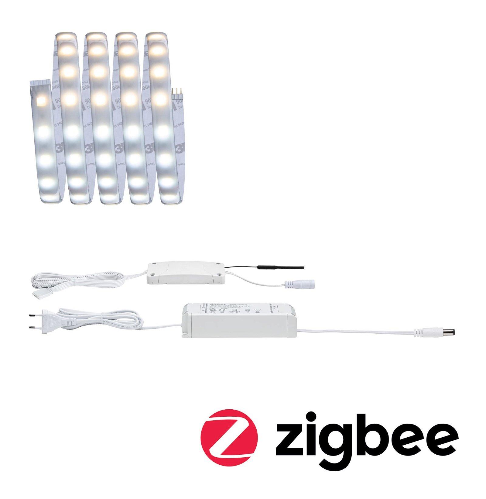 MaxLED 500 LED Strip Smart Home Zigbee měnitelná bílá s krytím základní sada 1,5m IP44 9W 60LEDs/m měnitelná bílá 20VA - PAULMANN