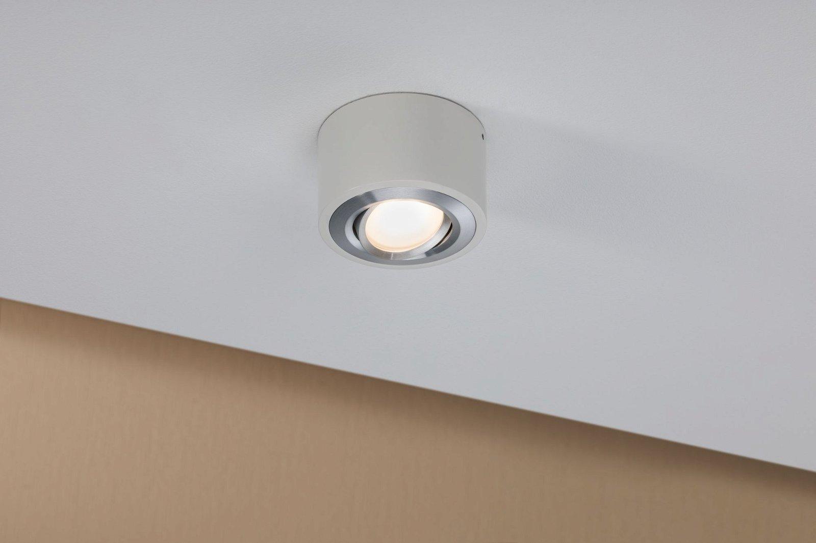 LED stropní svítidlo Argun 1-ramenné 4,8W bílá mat/hliník kartáčovaný - PAULMANN