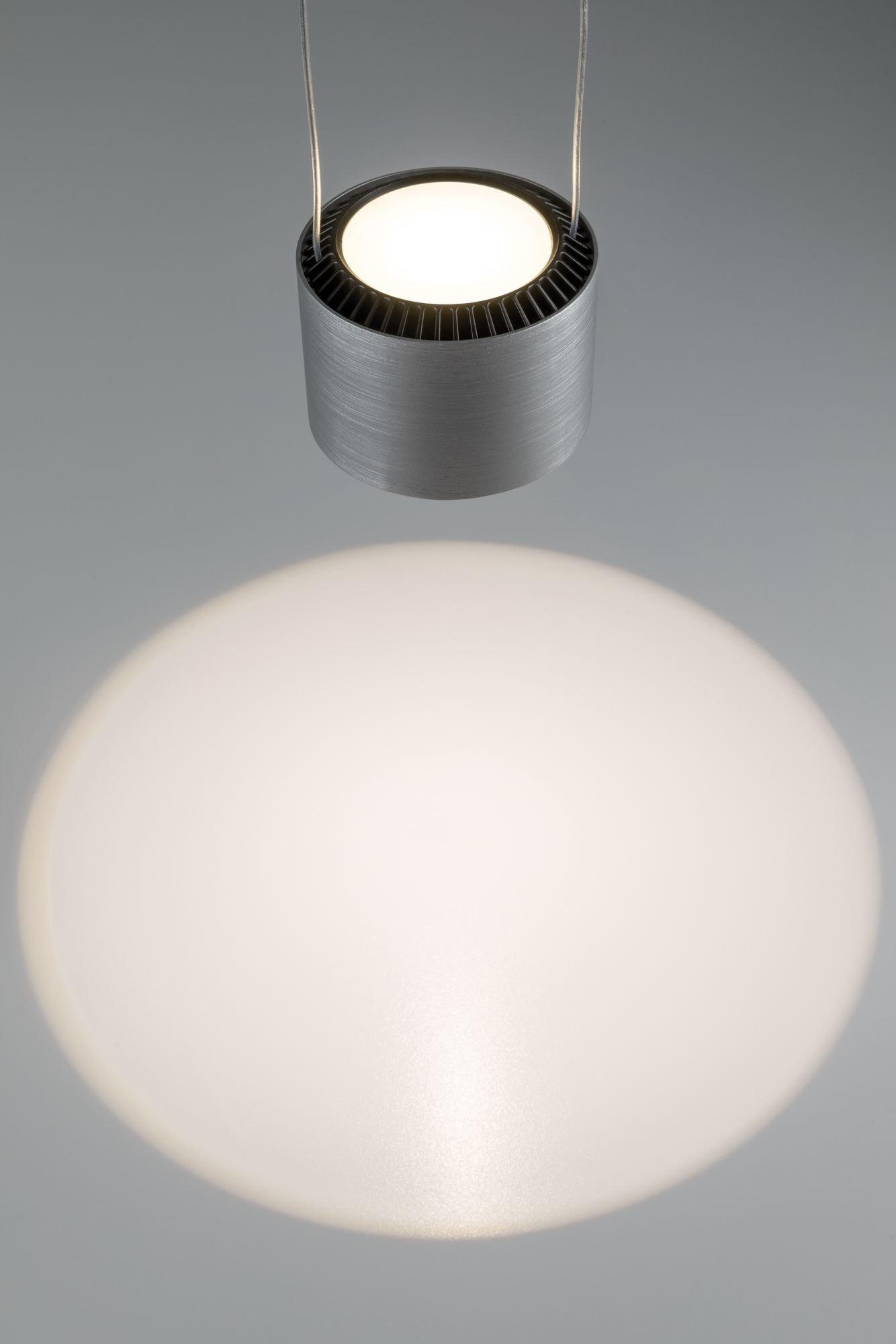 LED závěsné svítidlo Aldan 3-ramenné 3x9W černá/hliník kartáčovaný stmívatelné - PAULMANN