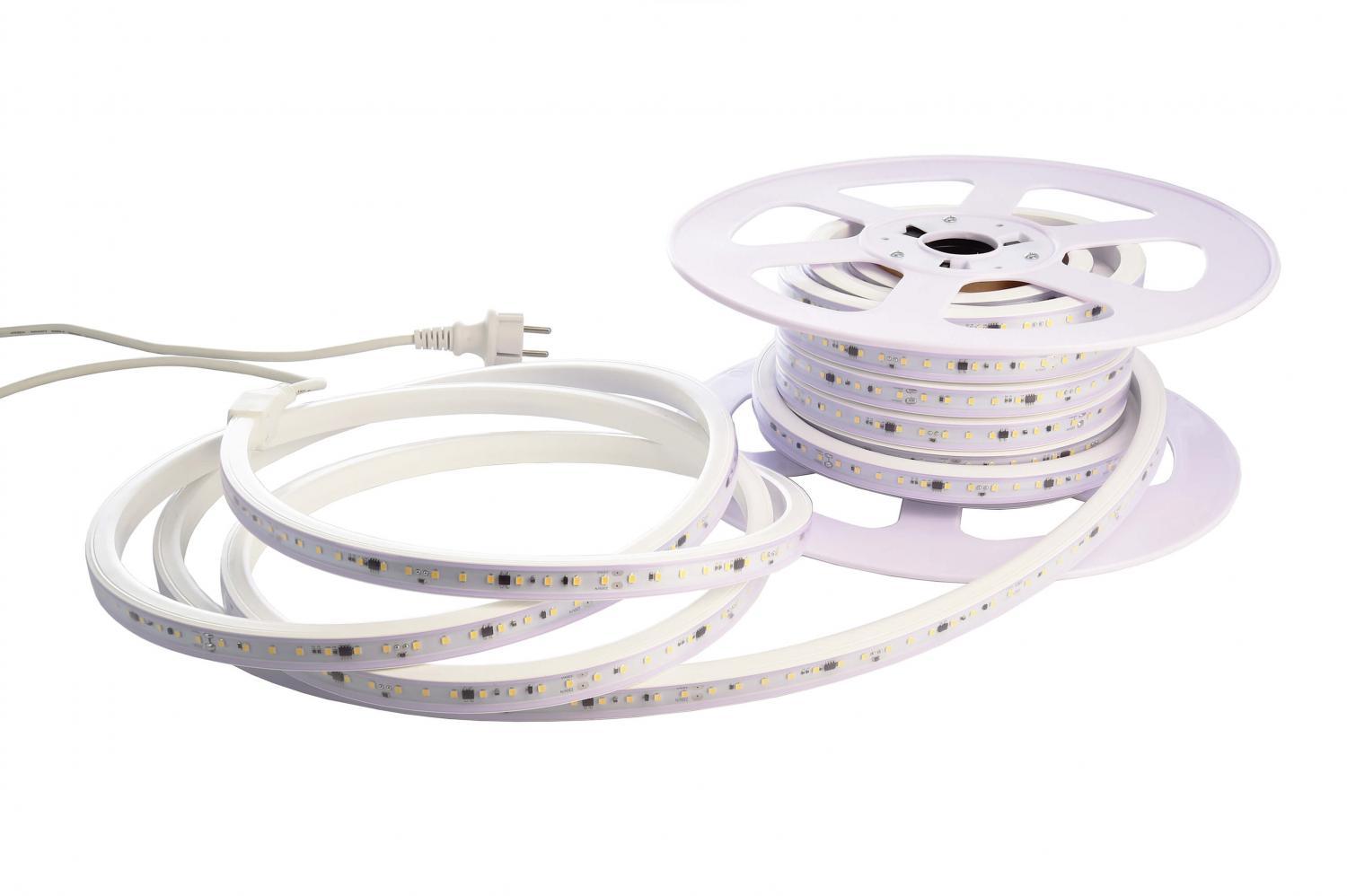 Levně AKCE Deko-Light flexibilní LED pásek 2835-84-230V-4000K-15m-PVC Extrusion 220-240V AC/50-60Hz 14,00 W/m 4000 K 1596 lm/m 15000 mm - LIGHT IMPRESSIONS