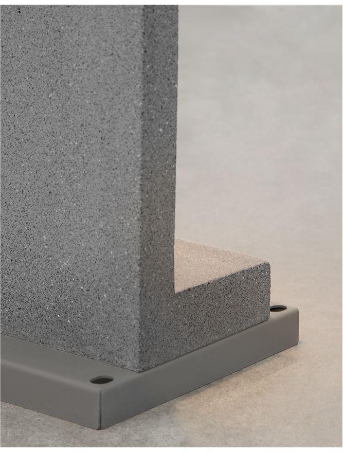 Venkovní sloupkové svítidlo GRANTE šedý beton a hliník GU10 2x10W 100-240V bez žárovky IP65 - NOVA LUCE
