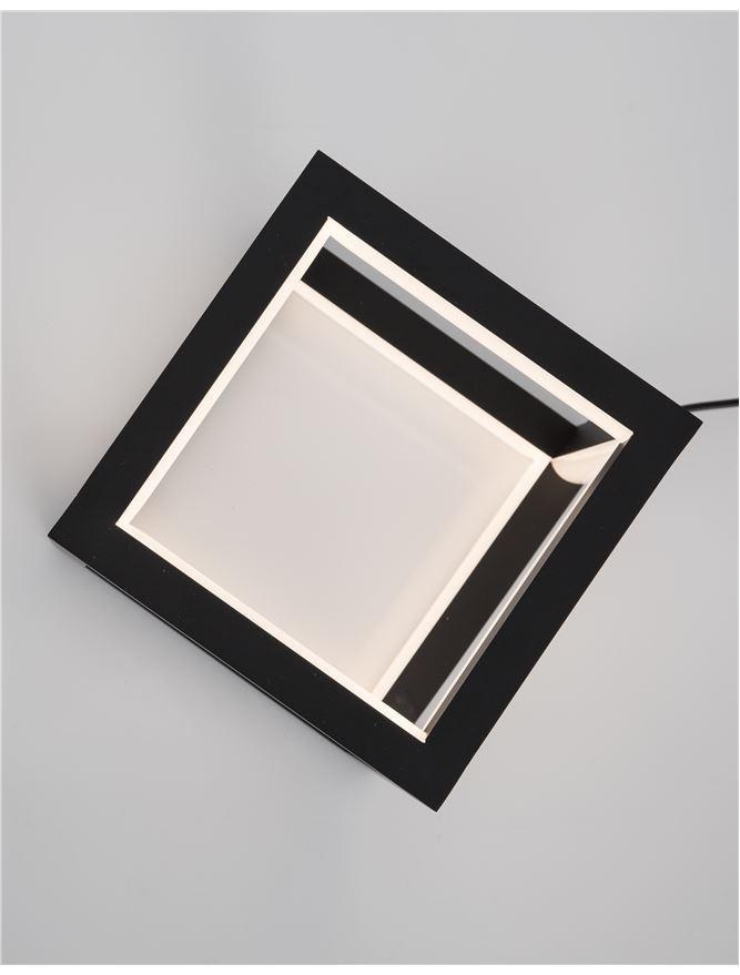 Stolní lampa GABBIA černý hliník a silikon LED 20W 230V 3000K IP20 stmívatelné - NOVA LUCE