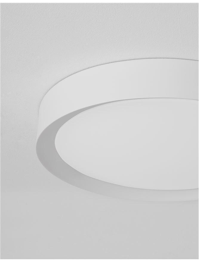 Stropní svítidlo LUTON bílý hliník matný bílý akrylový difuzor LED 47W 230V 3000K IP20 - NOVA LUCE