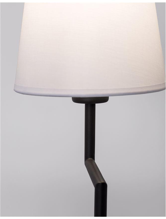 Stolní lampa SAVONA černý hliník E27 1x12W 230V IP20 bez žárovky - NOVA LUCE