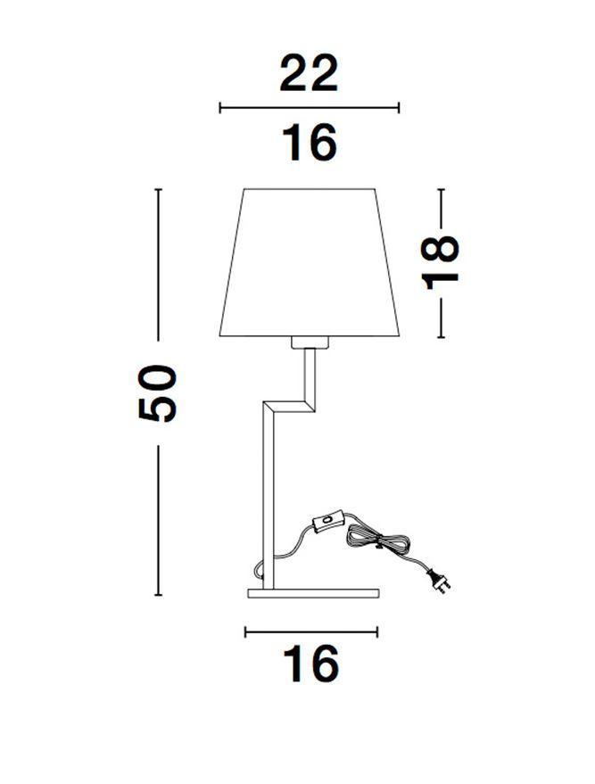 Stolní lampa SAVONA černý hliník E27 1x12W 230V IP20 bez žárovky - NOVA LUCE