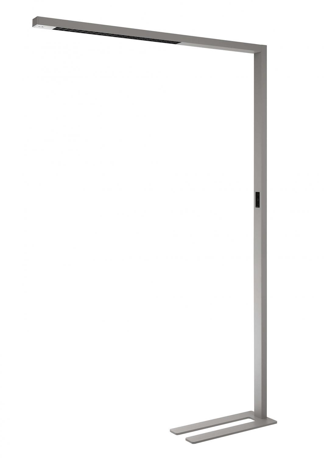 Levně Deko-Light stojací svítidlo, Office Three Standard, Motion, 80 W, DIM, 4000 K, 220-240V 10100 lm 1240 mm stříbrná - LIGHT IMPRESSIONS