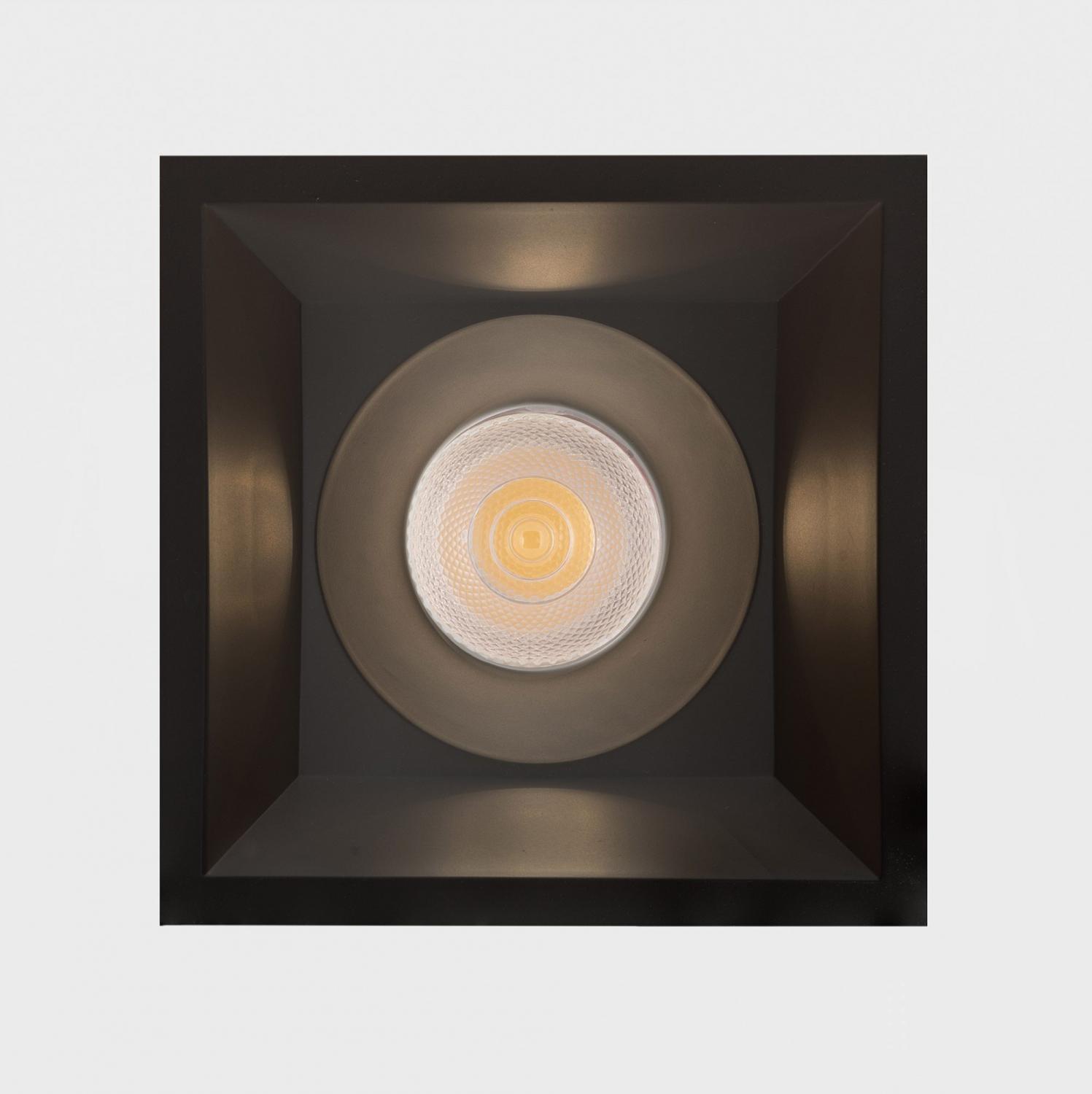Levně NOON SQ zapuštěné svítidlo s rámečkem černá 10 W 4000K PUSH - KOHL-Lighting