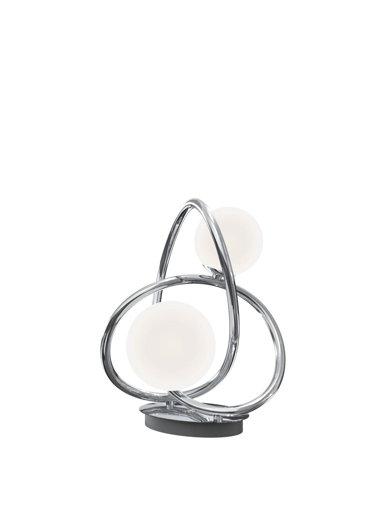 Levně Stolní lampa Nancy 2x 3,5W G9 780lm 3000K chrom + opál - WOFI