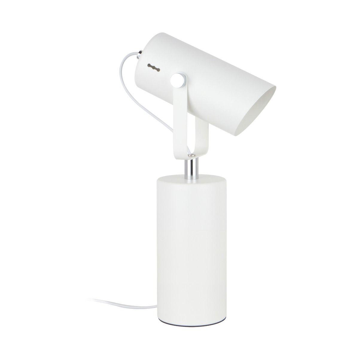 Levně A2058-MWH RESI stolní pracovní lampa matná bílá/chrom - ZUMALINE