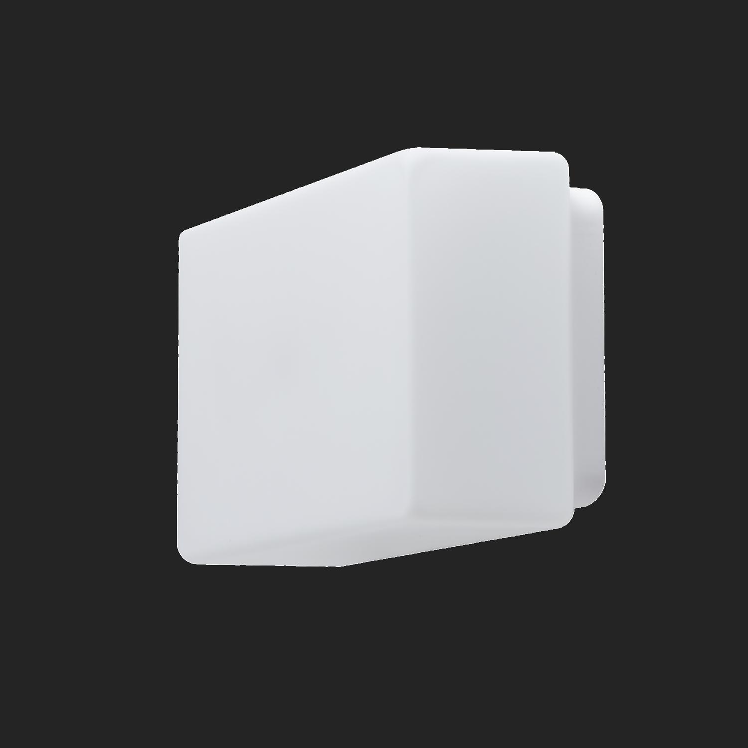 JENA 2 stropní/nástěnné skleněné svítidlo bílá IP43 100W E27 - OSMONT