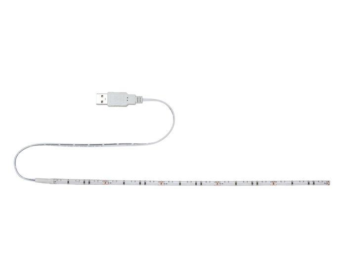 USB LED-pásek denní bílá 30cm bílá, kov, plast 704.55 - PAULMANN
