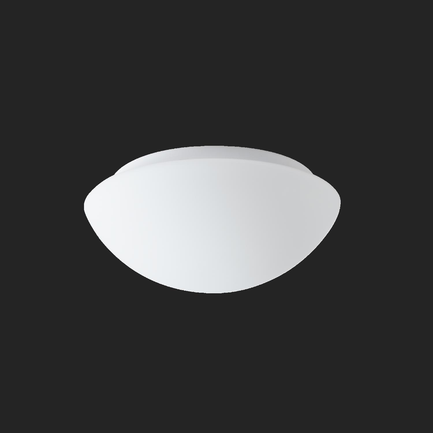 AURA 7 stropní/nástěnné skleněné svítidlo bílá IP20 75W E27 - OSMONT