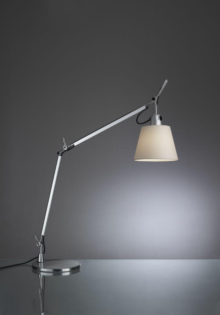 Stolní lampa Tolomeo basculante tavolo leský hliník / pergamen (0947010A + A004030) - ARTEMIDE