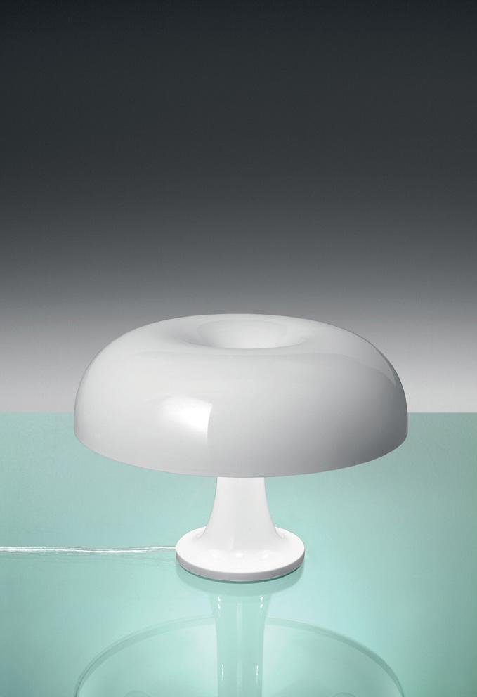 Stolní lampa NESSINO 4x18W bílá barva, průměr 32cm - ARTEMIDE