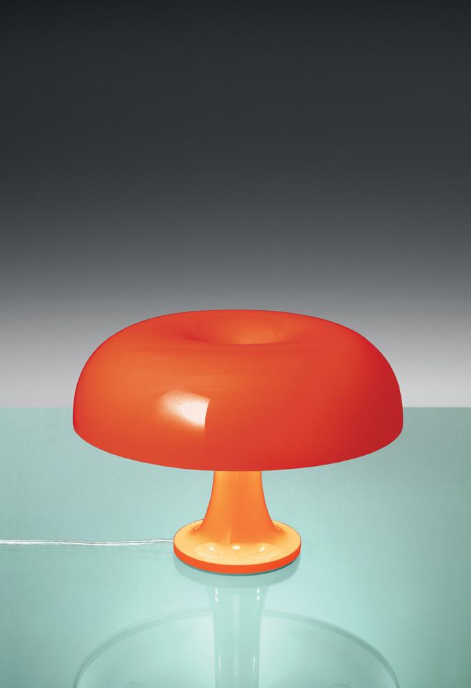 Stolní lampa NESSINO 4x18W oranžová, průměr 32cm - ARTEMIDE