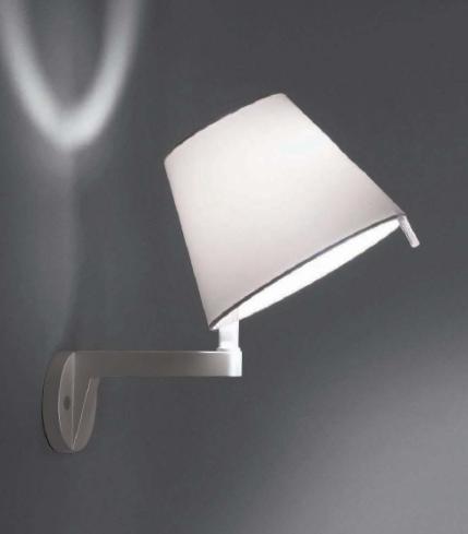 Levně Nástěnné svítidlo Melampo bez vypínače šedá 1x60W - ARTEMIDE