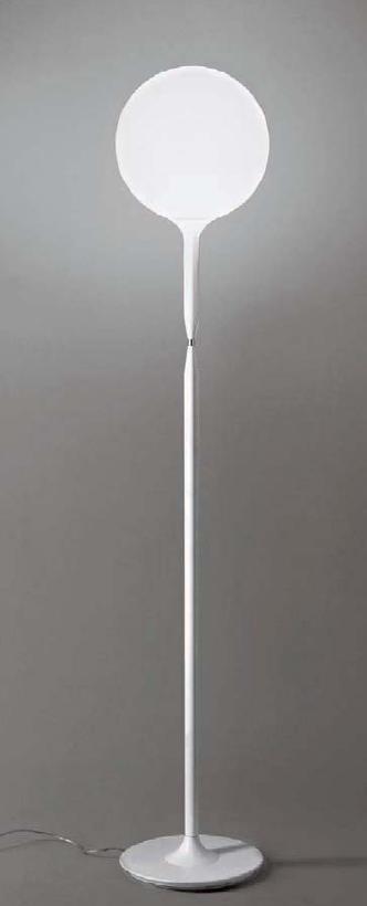 Stojací lampa Castore 35 max. 150W stmívač, sklo, bílá - ARTEMIDE