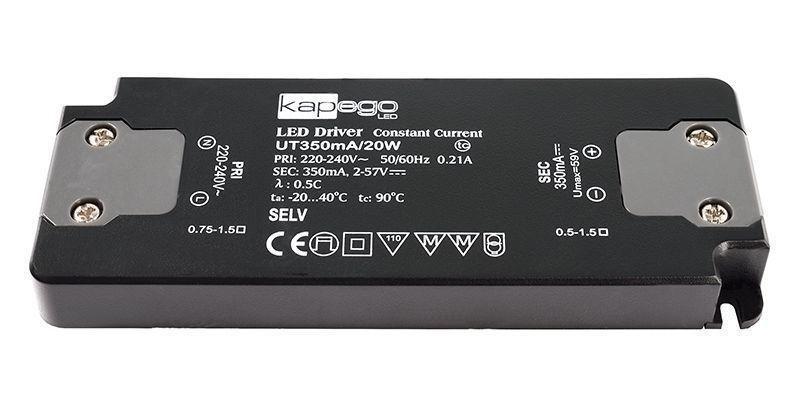 LED napaječ Flat 230V AC / 50Hz / 350mA 20W - LIGHT IMPRESSIONS