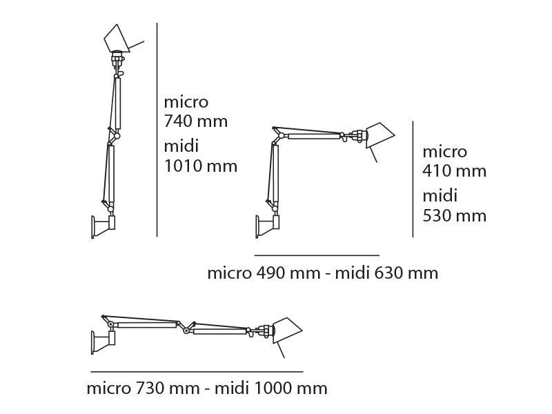 Tolomeo Micro stolní lampa - hliník - tělo lampy - ARTEMIDE
