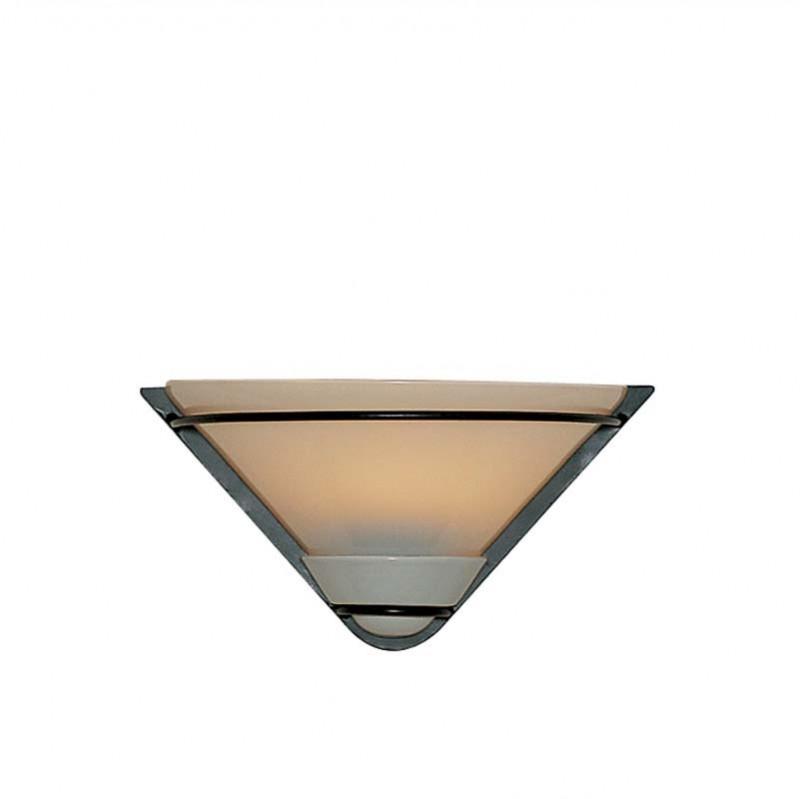 Levně Provence nástěnné svítidlo sklo / kov / keramika - MENZEL