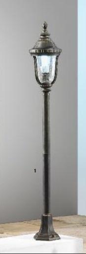Venkovní sloupkové svítidlo 1x13W, patina, IP44,výška 112cm - ORION