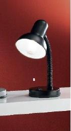 Stolní lampa 1xE27, černá barva, výška 33cm, vypínač - ORION