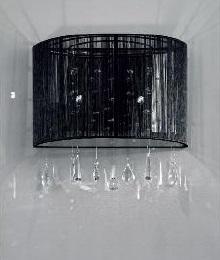 Levně Nástěnné svítidlo 2x25W G9 černá barva, šířka 38 cm - ORION