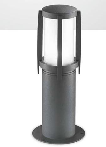 Levně Venkovní svítidlo sloupkové v.33 cm E27 max. 20W IP44 230V grafit (hliník / sklo) - PERENZ