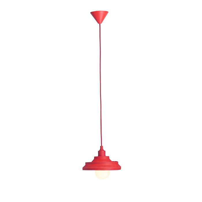AMICI závěsná silikonová lampa červená 230V E27 60W - RED - DESIGN RENDL