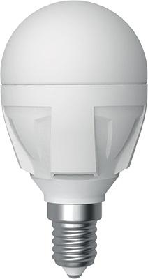 Levně Žárovka LED MicroBall E14 230V 6W 3000K Ø 45mm, v. 80 mm 560lm 160° - SKYLIGHTING