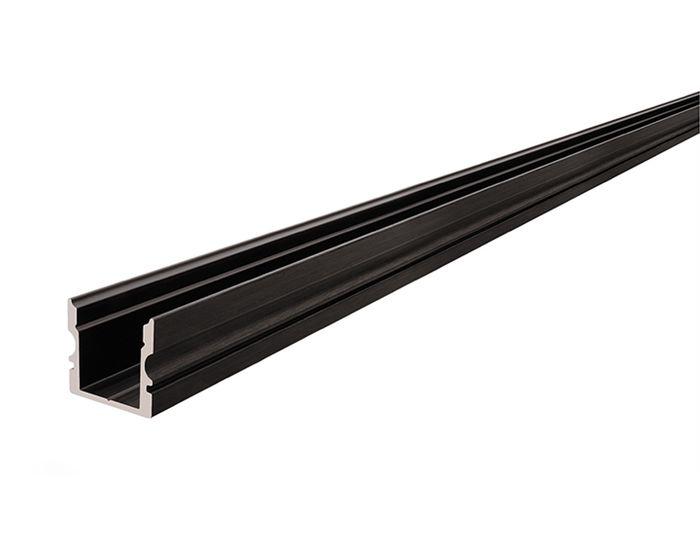 Levně AKCE AU-02-10 vysoký U-profil pro 10 - 11,3 mm LED pásek matná černá - LIGHT IMPRESSIONS
