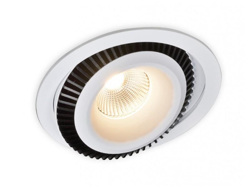 Levně AKCE - Zápustné svítidlo KOL LED černo bílé 60° 3000K 16,3W 1700lm - BPM