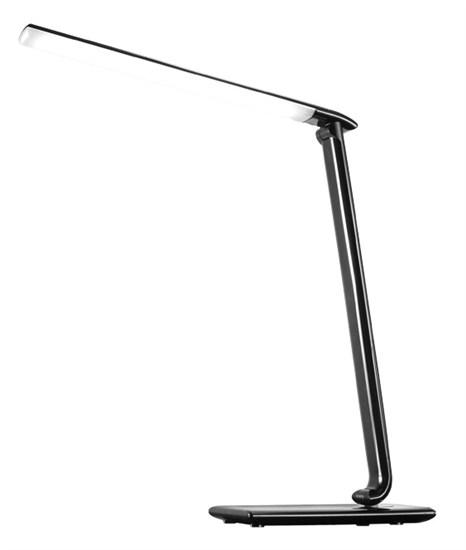 Levně LED stolní lampička stmívatelná 9W volba teploty světla, USB, černý lesk - SOLIGHT