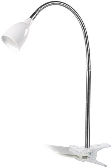 Levně LED stolní lampička 2,5W 3000K bílá, clip - SOLIGHT