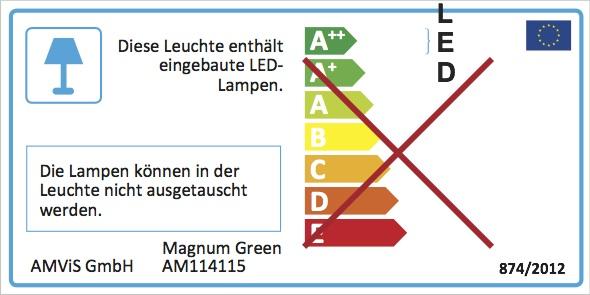 LED svítidlo Magnum kostka zelená 0,88W 520-537nm 12V DC IP68 - AMVIS