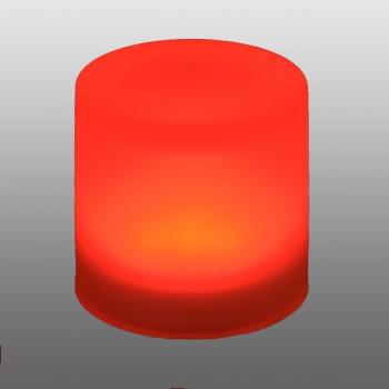 Levně LED svítidlo Spot-8 válec červená 1,08W 620-630nm 12V DC IP68 - AMVIS