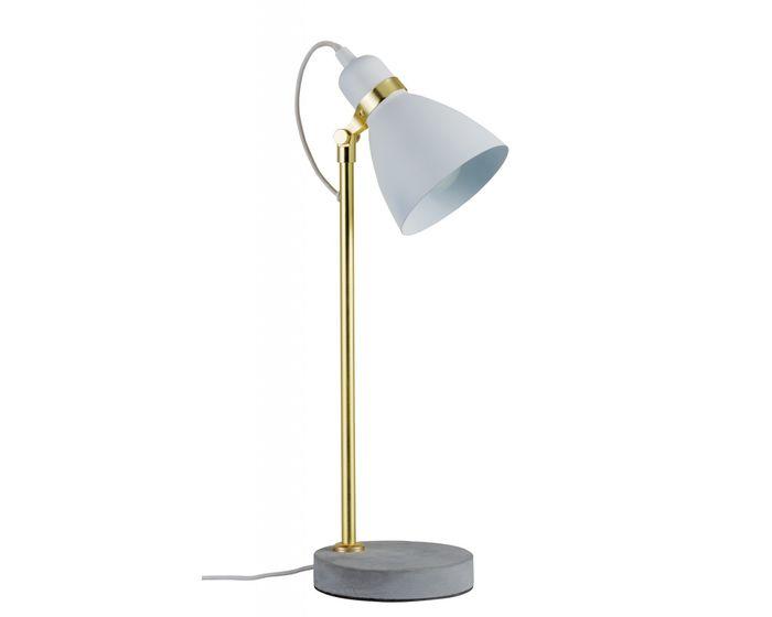Stolní lampa Neordic Orm bílá / zlatá / beton 796.23 - PAULMANN
