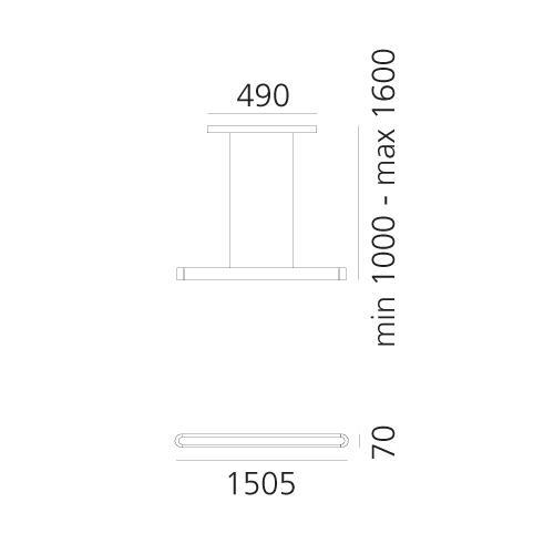 Talo závěsné LED 150 - stříbrná - ARTEMIDE