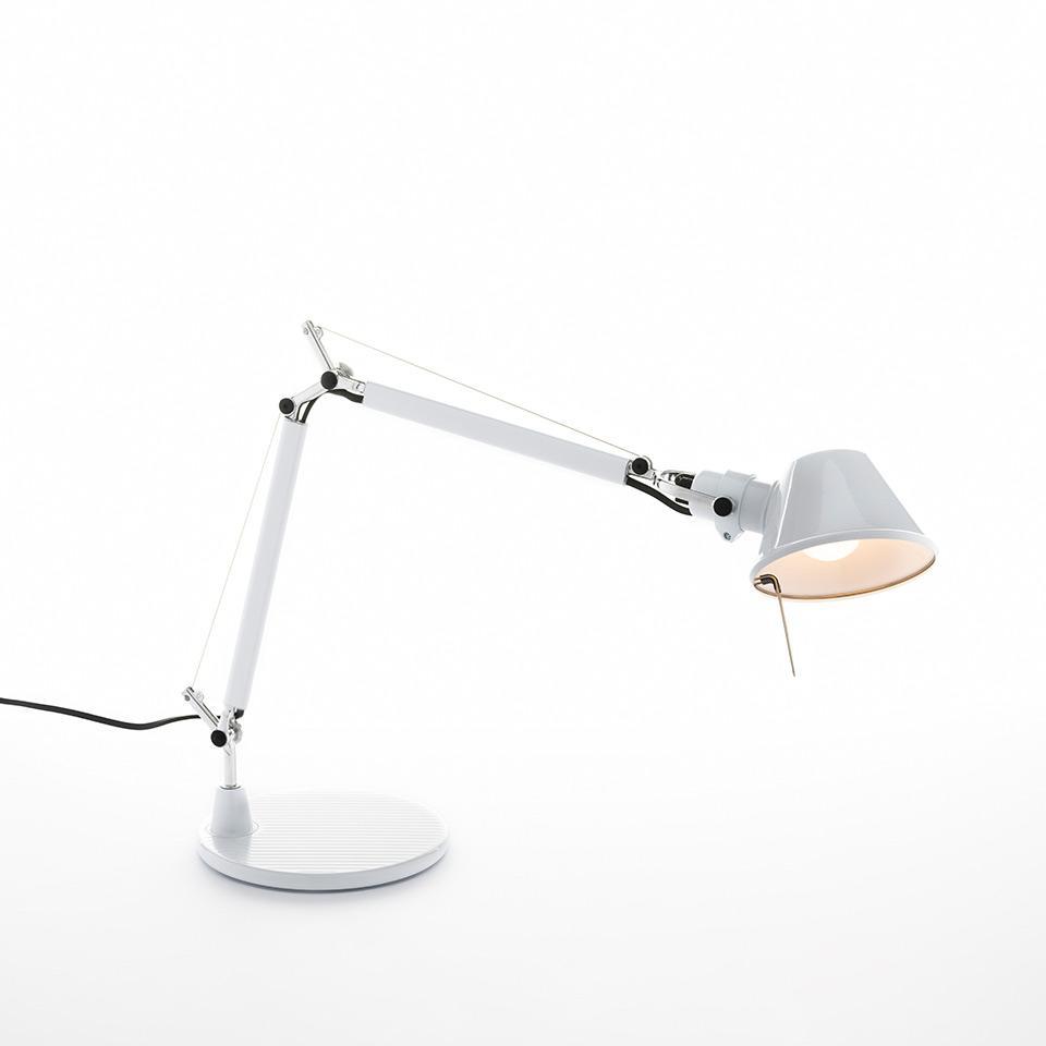 Tolomeo Micro stolní lampa - lesklá bílá - tělo lampy + základna - ARTEMIDE