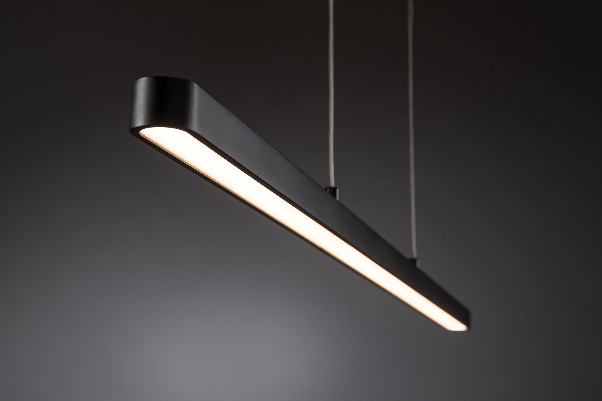 LED závěsné svítidlo Lento 42W černá stmívatelné nastavitelná výška - PAULMANN